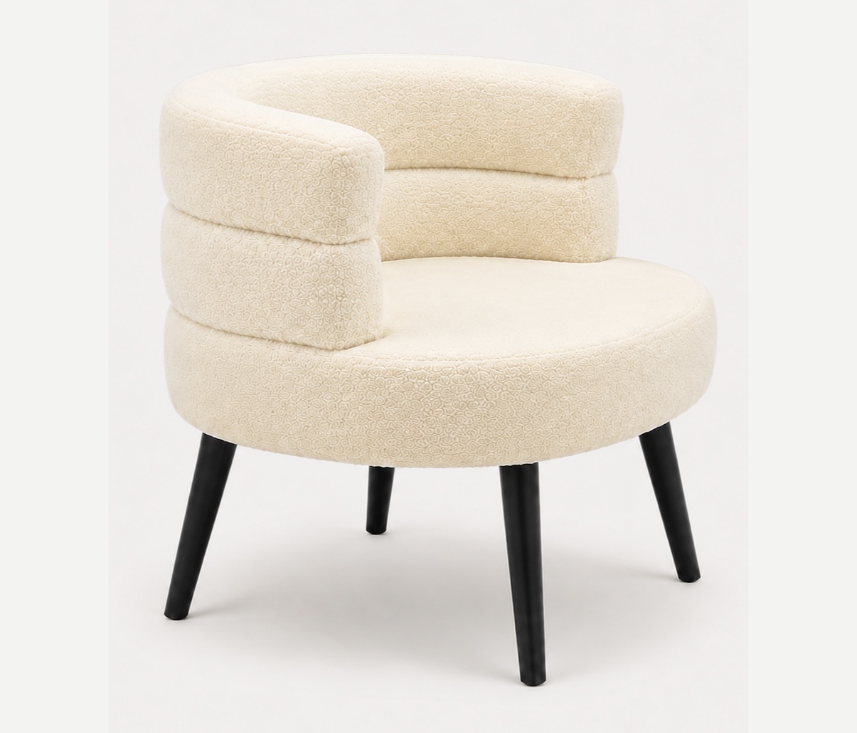 Boucle chair product display