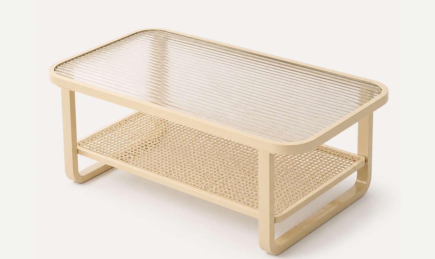 U-shaped coffee table product display
