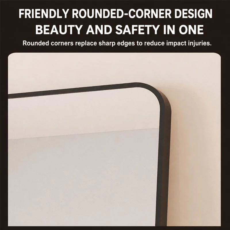 Black Frame Full-Length Mirror