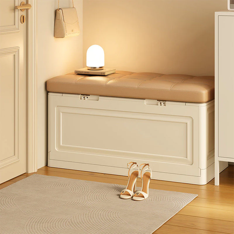 Lift-Top Storage Shoe Bench
