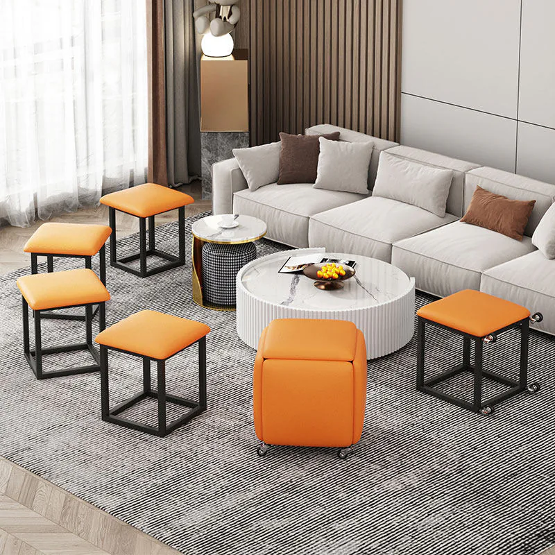 Upholstered Cube Stool